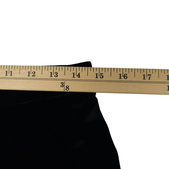 Chicos Velvet Pull On Pants Womens Size 1 US 8 Stretch Mid Rise Ankle Black - Picture 13 of 16